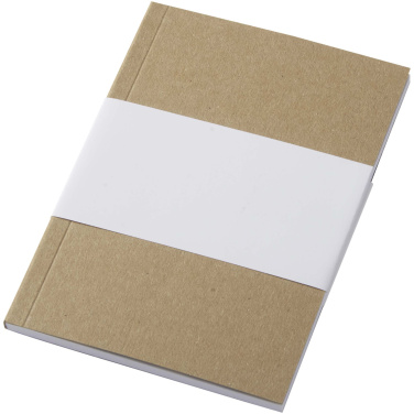 Logotrade profilprodukter bild: Novella Austen A6 anteckningsbok med återvunnet mjukt omslag med kraftpapper, 50 ark