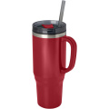 Melbourne RCS-certifierad mugg med sugrör, 1 200 ml, Röd