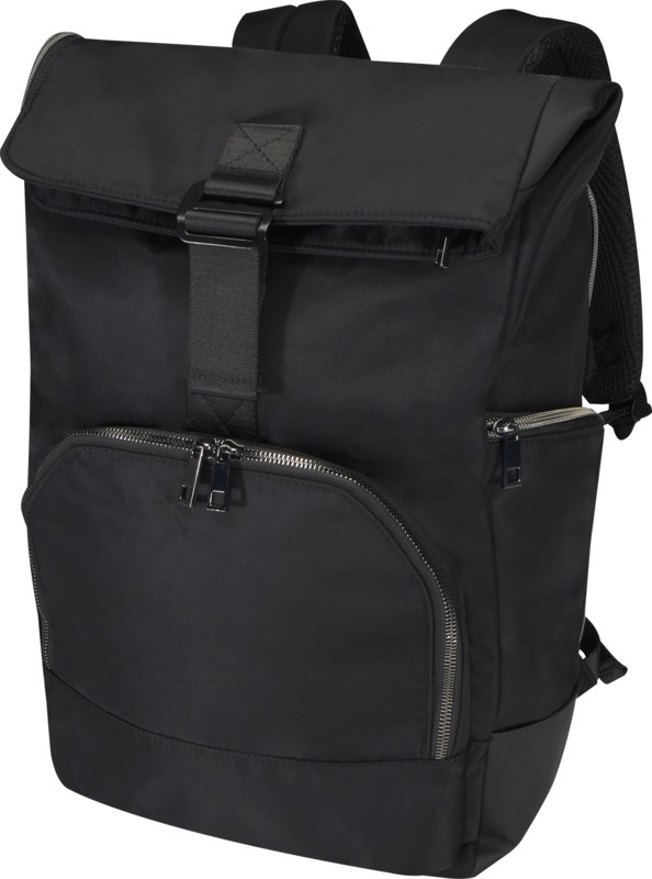 Logotrade reklamprodukter bild: Rhine 15 tum ryggsäck 18 l av GRS-återvunnen rolltop