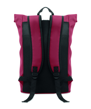 Logotrade reklamprodukter bild: Laptop 15" rolltop PU-ryggsäck