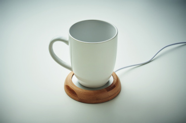 Logotrade profilprodukter bild: Muggvärmare i bambu med USB