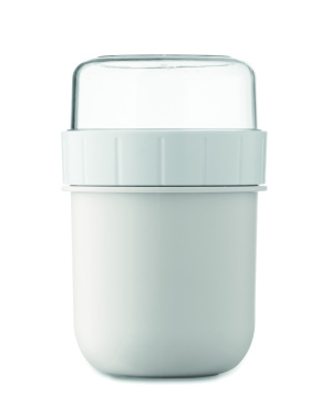 Logotrade profilprodukter bild: On the go-mugg i PP 450 ml