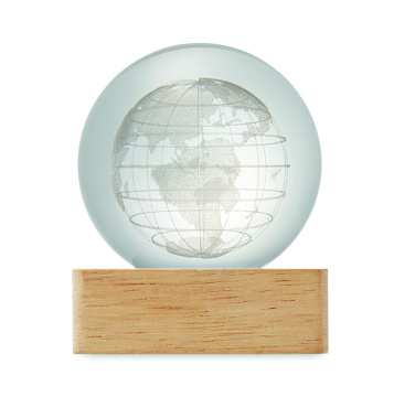 Logotrade profilreklam bild: LED-glob glasboll