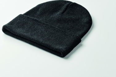 Logotrade profilprodukter bild: Stickad mössa med mudd