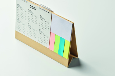 Logotrade reklamprodukter bild: Skrivbordskalender med memopad
