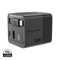 Urban Vitamin Mendocino 65W GaN-laddare med utdragbar kabel, svart
