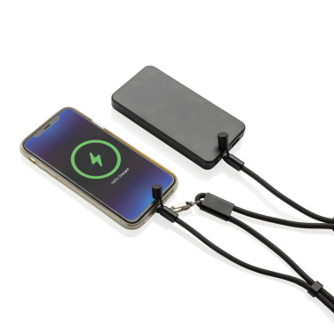 Logotrade kampanjprodukter bild: LoopAmp RCS RPET justerbar telefonkabel med 60 W kabel