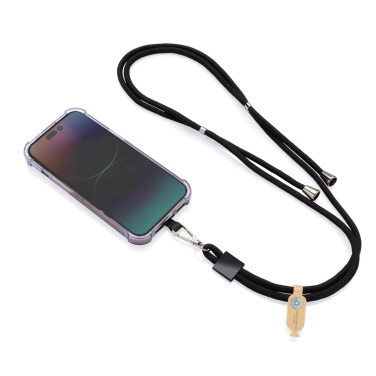 Logotrade presentreklam bild: CarryLoop RCS RPET-hållare med justerbar snodd för mobil