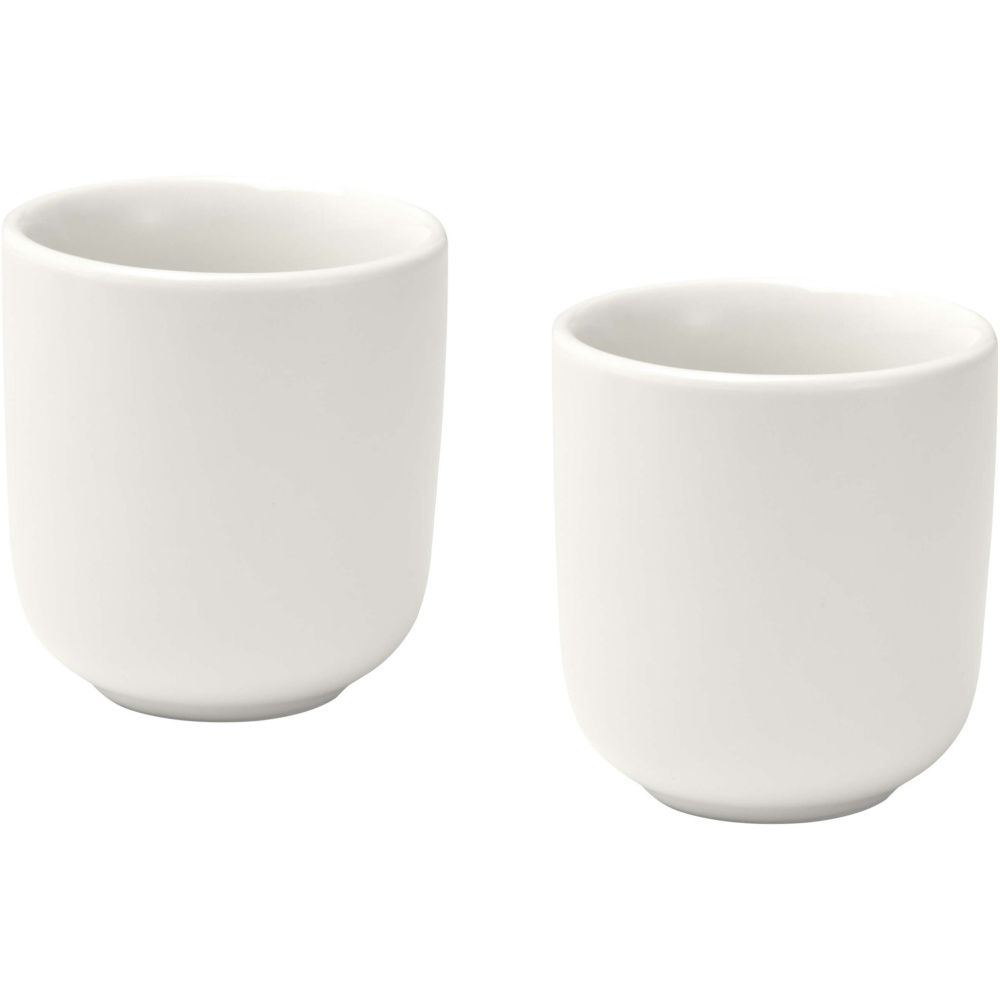 Logotrade kampanjprodukter bild: Male 90 ml espressokoppar av keramik – set om två