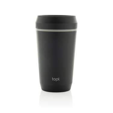 Logotrade kampanjprodukter bild: Topl To Go-glas av återvunnen plast Patenterat 360-lock 354