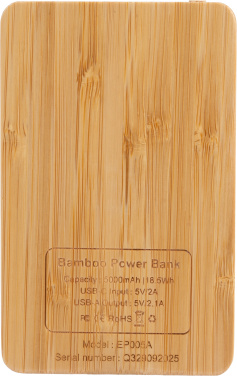 Logotrade kampanjprodukter bild: Powerbank 5000 mAh med upplyst logotyp