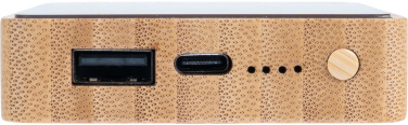 Logotrade profilreklam bild: Powerbank 5000 mAh med upplyst logotyp