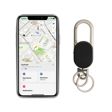 Logotrade reklamprodukter bild: Keyfinder Dual nyckelring med global spårning