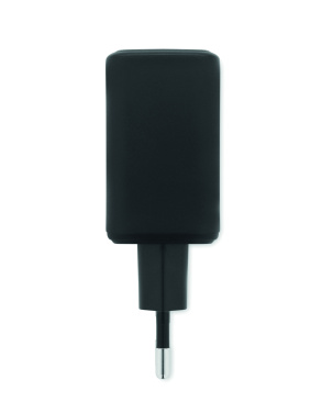 Logotrade presentreklam bild: EU 2-polig väggadapter/laddare