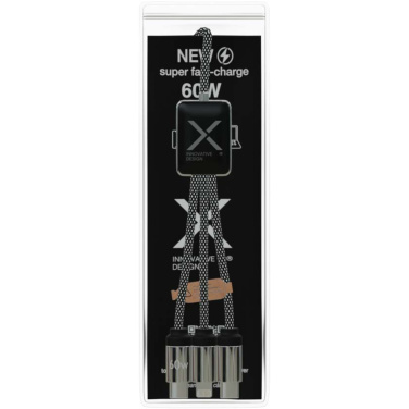 Logotrade profilprodukter bild: SCX.design C33 Type-C-laddningssladd på 60 W med dubbelupplyst logotyp